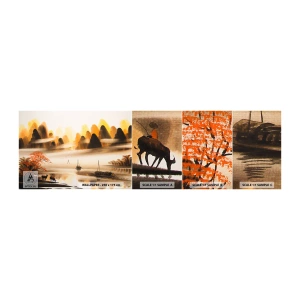 Provbit av självhäftande fototapet Deluxe Sticker - Längre bort än Fjärran Östern - Kina, Landskap, Asien - 100x30 cm