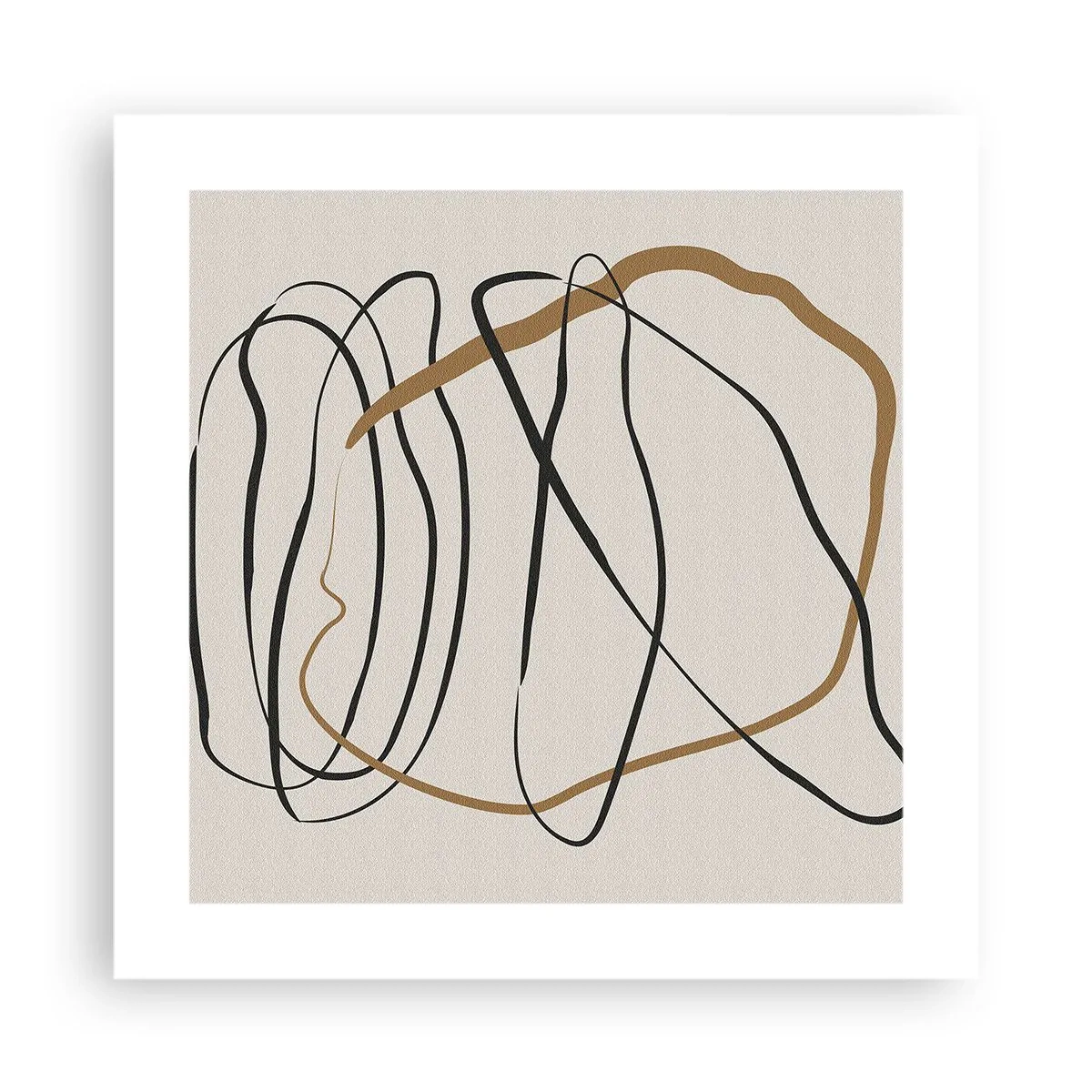 Affisch - Komposition: besittande dans - 40x40 cm