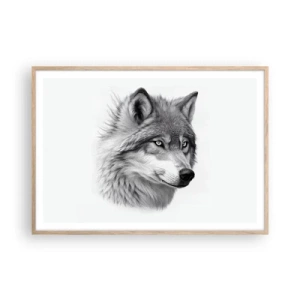 Affisch i ram av ljusek - Alfa - utan tvekan - 100x70 cm