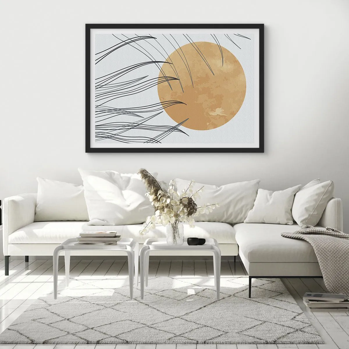 Affisch i svart ram - Alltid mot solen - 91x61 cm