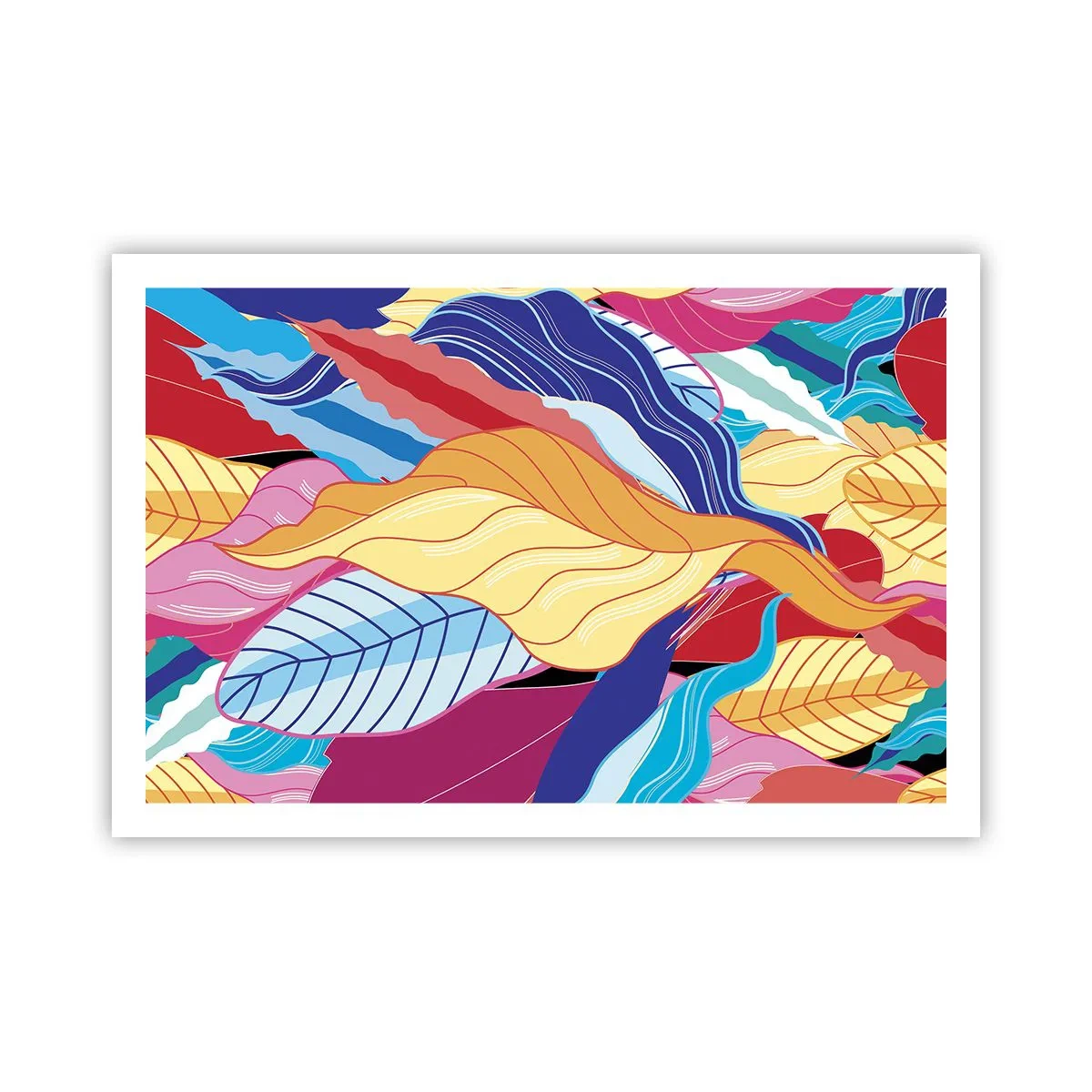 Affisch - Färgglad röra - 91x61 cm