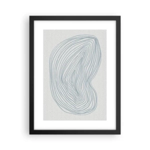 Affisch i svart ram - Droppens leende - 30x40 cm