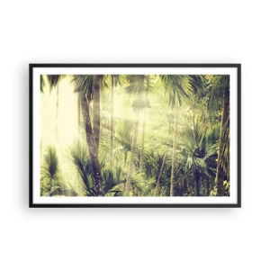Affisch i svart ram - I gröna glöden - 91x61 cm