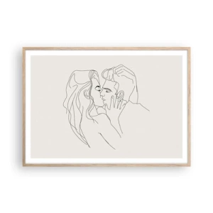 Affisch i ram av ljusek - I kärlekens famn - 100x70 cm