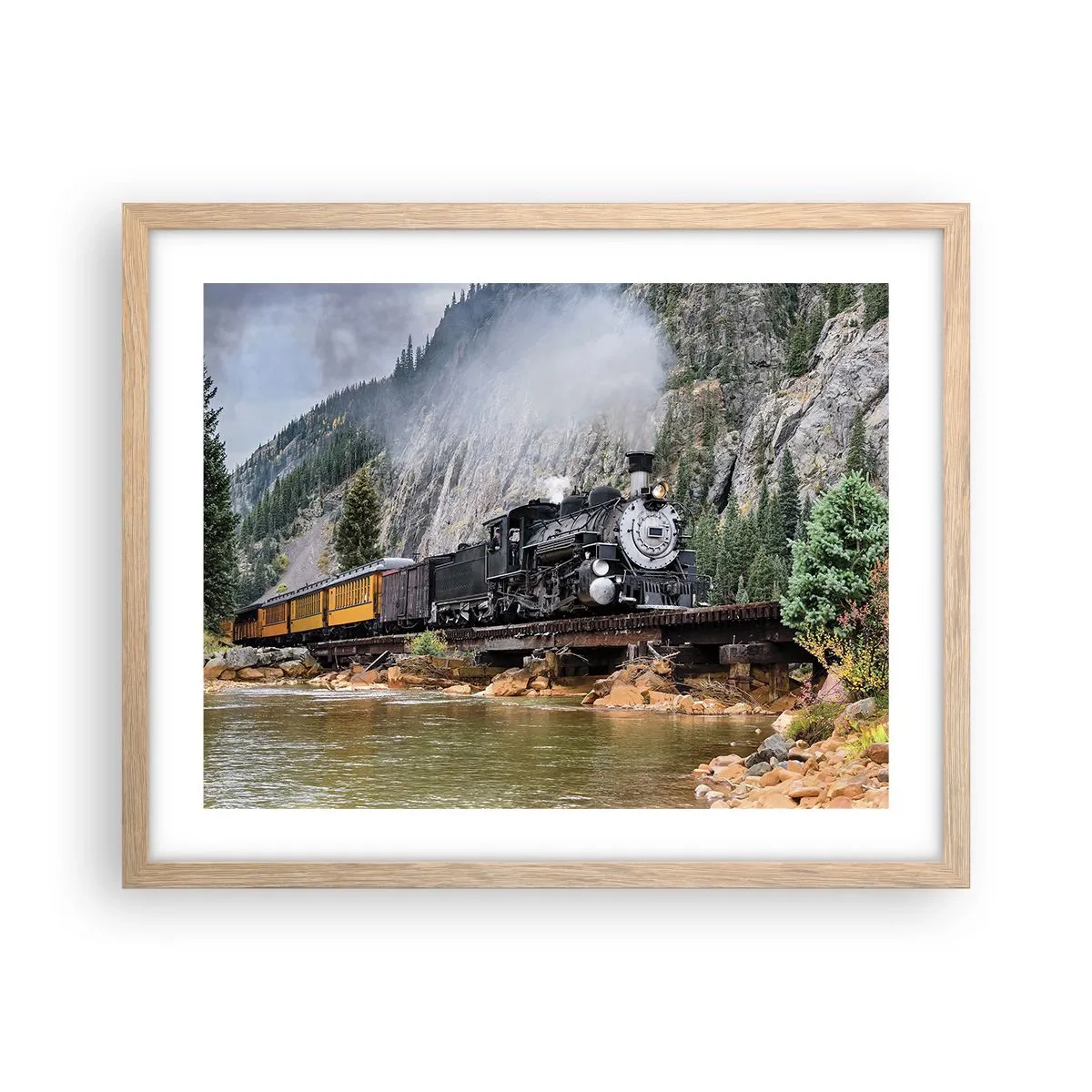 Affisch i ram av ljusek - Vart ska du? Vart? - 50x40 cm