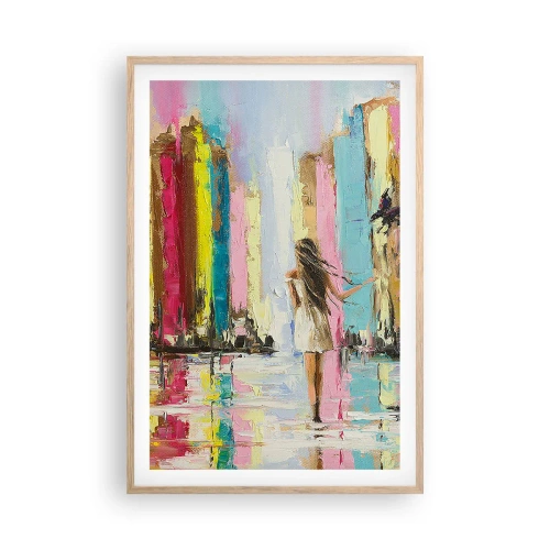 Affisch i ram av ljusek - Kom med mig - 61x91 cm