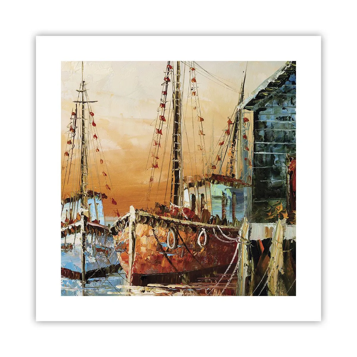 Affisch - Lugn hemresa - 40x40 cm