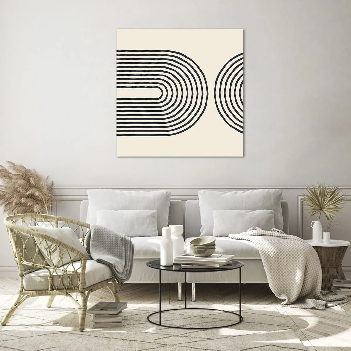 Glastavla - Bild på glas - Om en stund... - 70x70 cm