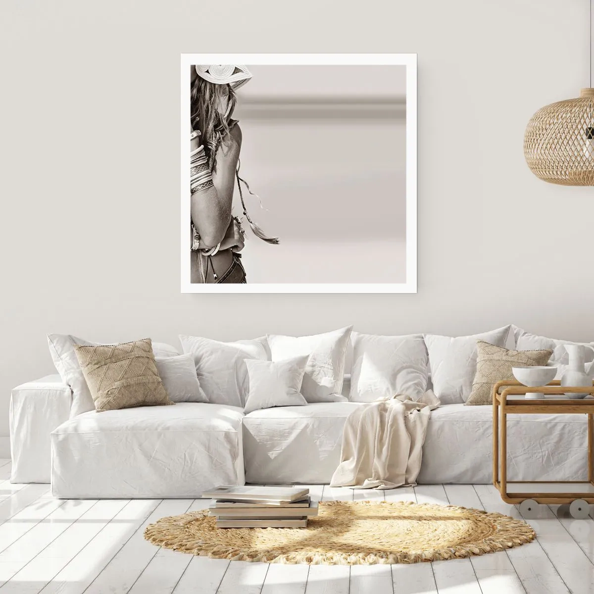 Affisch - Som flickorna brukar - 60x60 cm