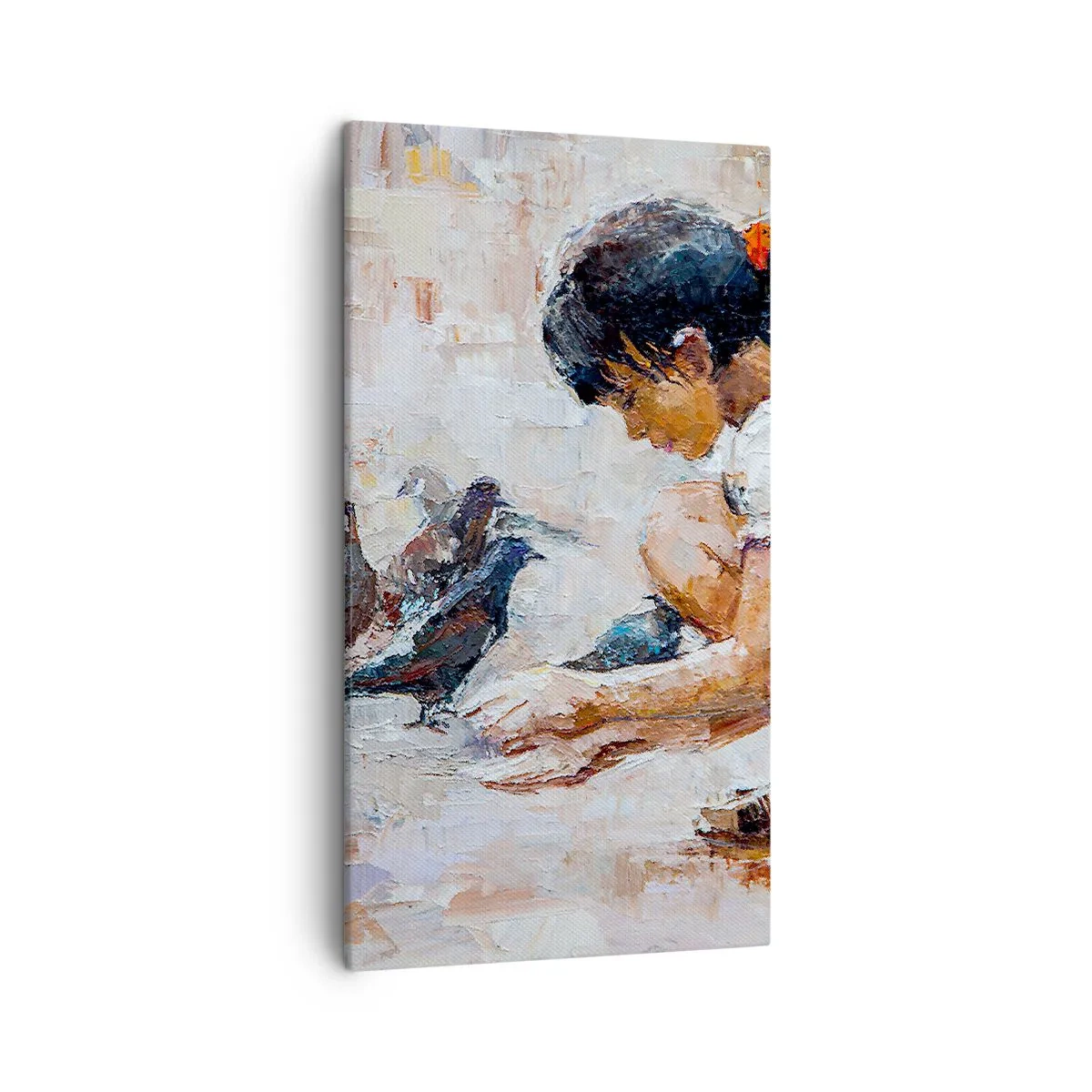 Canvastavla - Bild på duk - Minst och gulligast - 45x80 cm