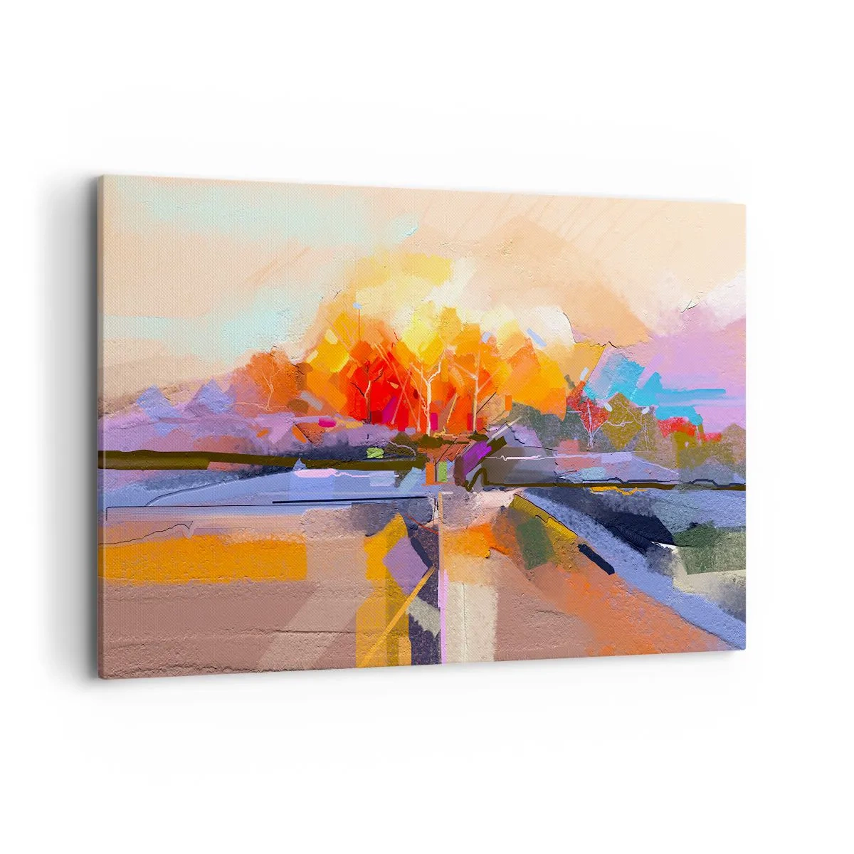 Canvastavla - Bild på duk - Så blev det höst - 120x80 cm