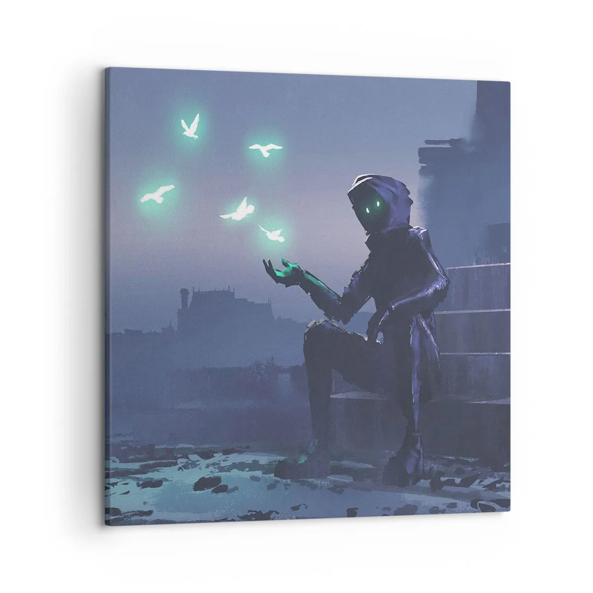 Canvastavla - Bild på duk - Livet kommer tillbaka - 50x50 cm