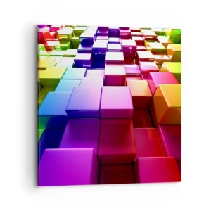 Canvastavla - Bild på duk - Opkonst-variationer - 70x70 cm