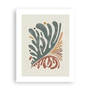 Affisch - Flerfärgat blad - 40x50 cm
