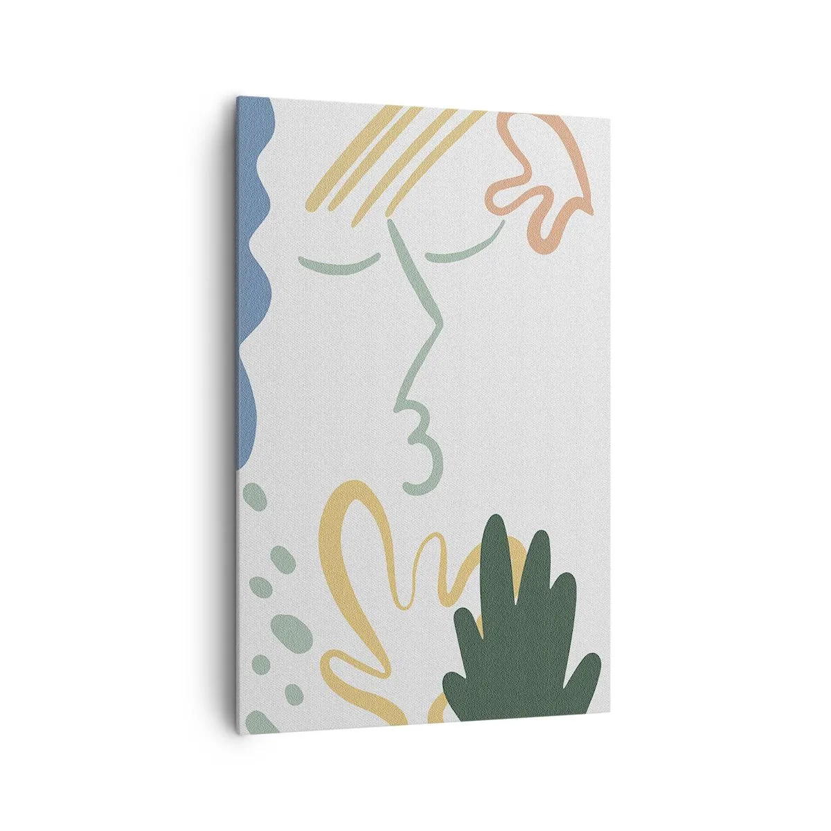 Canvastavla - Bild på duk - En kyss av blommor - 80x120 cm