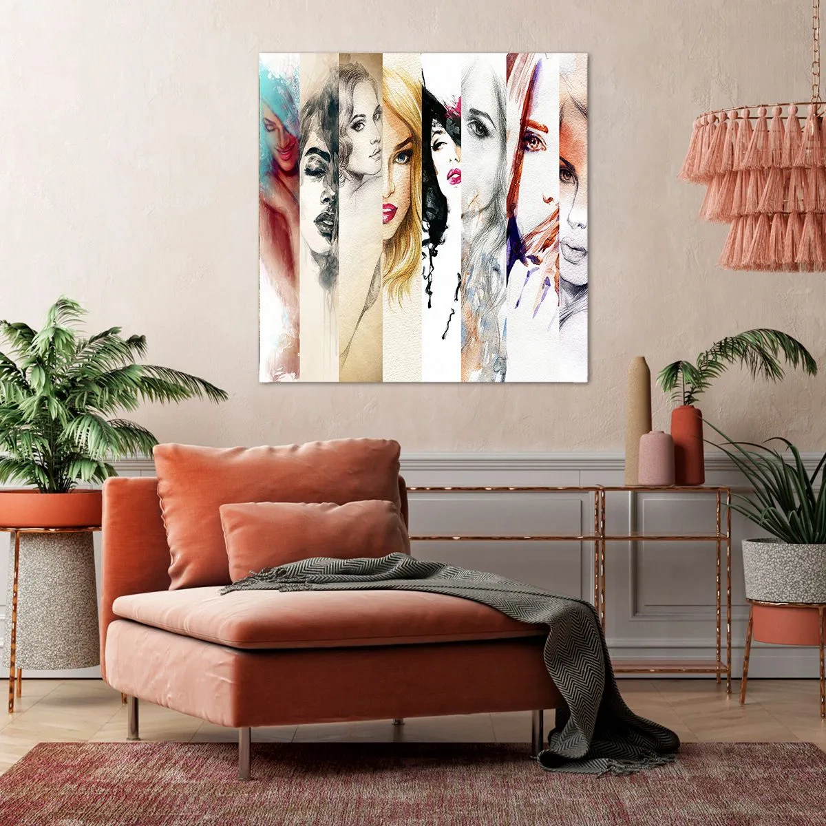 Canvastavla - Bild på duk - Det är alltid DU - 60x60 cm