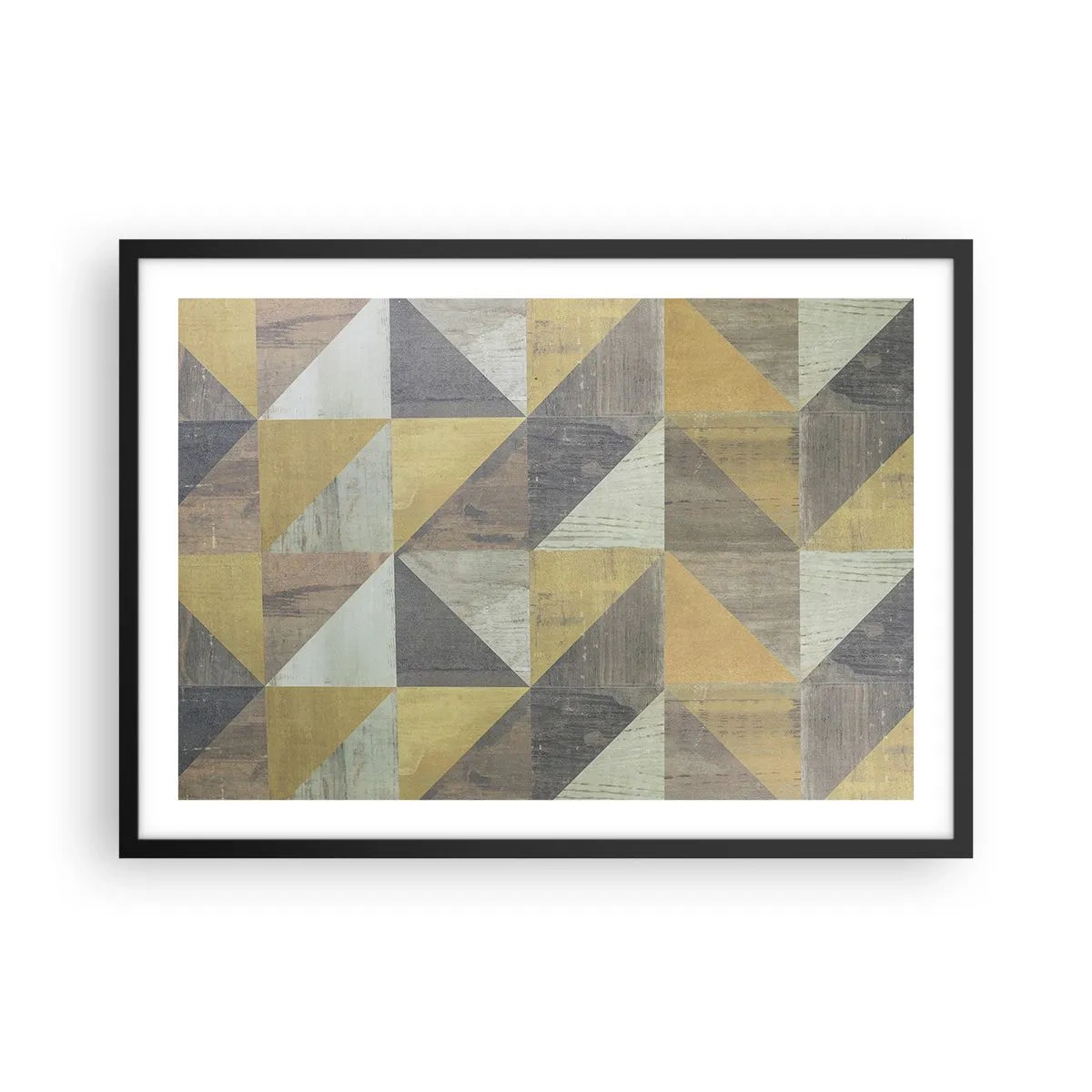 Affisch i svart ram - Under triangelns vinkel - 70x50 cm