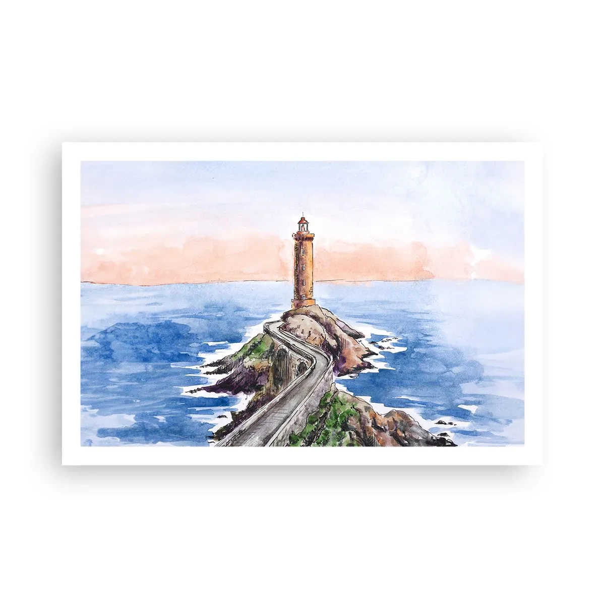 Affisch - Vänd mot havet - 91x61 cm