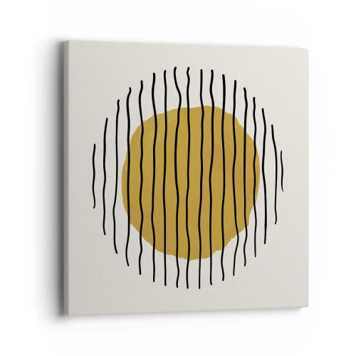 Canvastavla - Bild på duk - Abstraktion som darrar av glöd - 40x40 cm