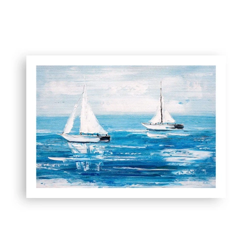Affisch - Med en vän vid din sida - 70x50 cm