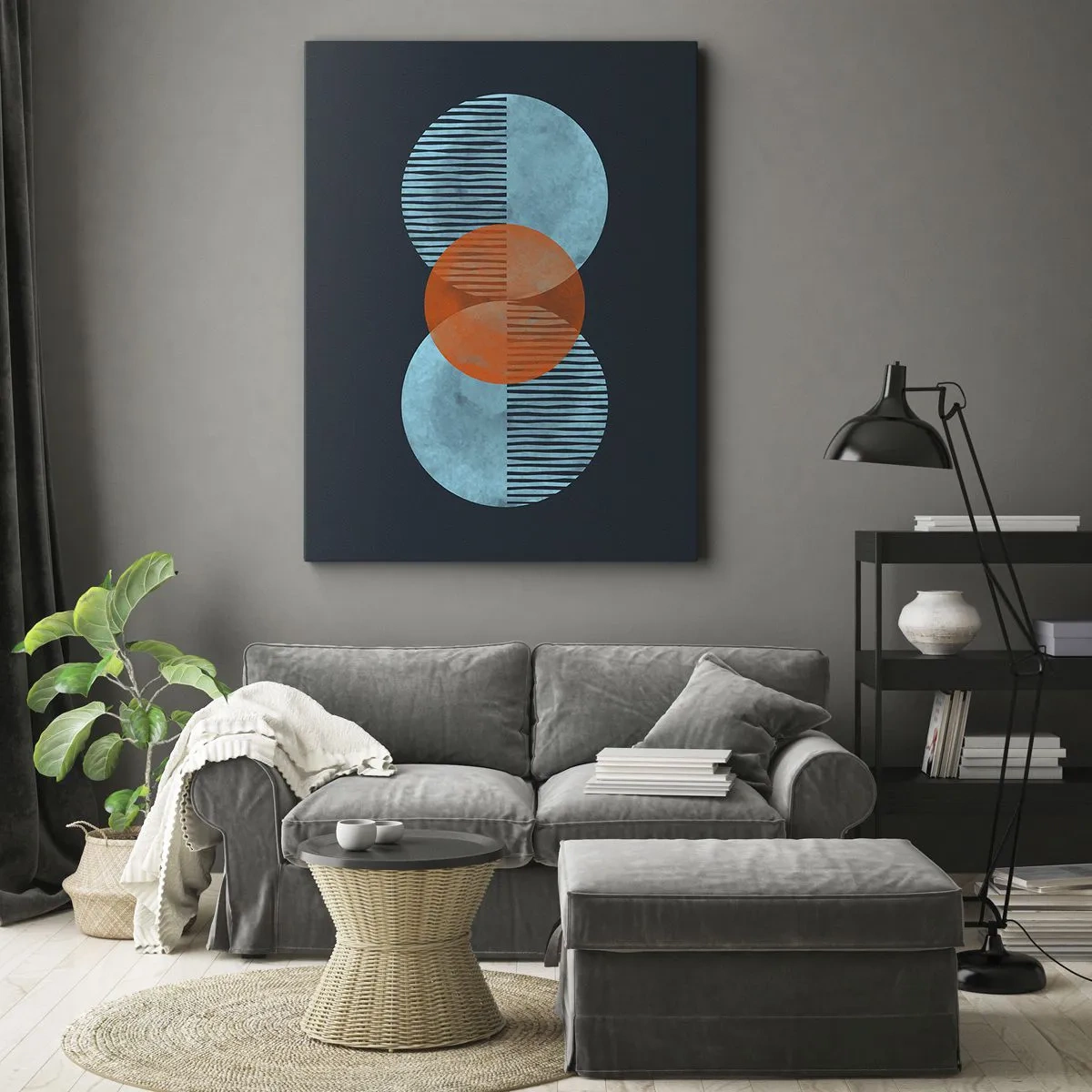 Canvastavla - Bild på duk - Symmetrisk komposition - 50x70 cm