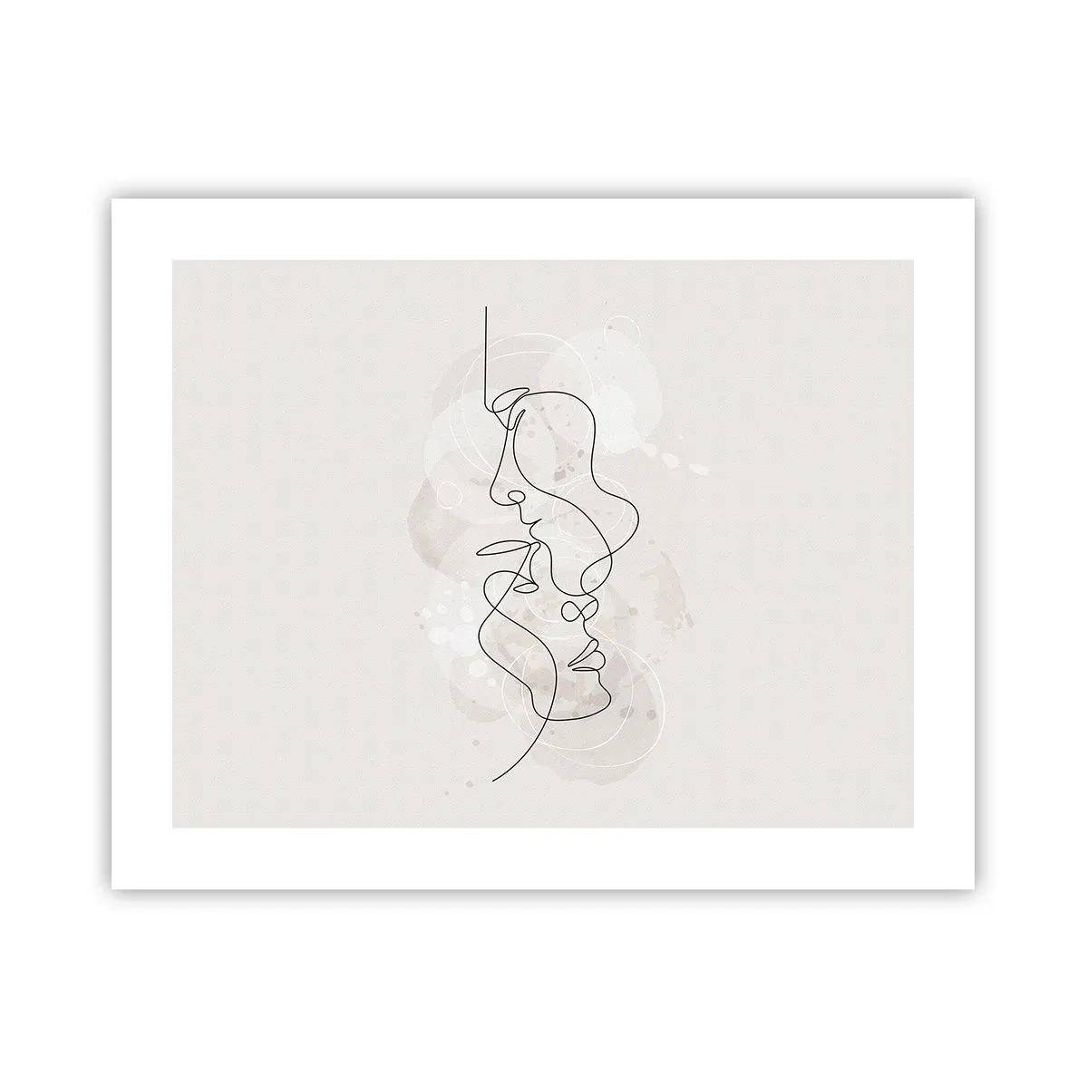 Affisch - Tilltrasslade i famn - 50x40 cm