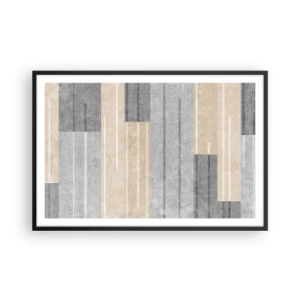 Affisch i svart ram - Komposition: allt i lod - 91x61 cm