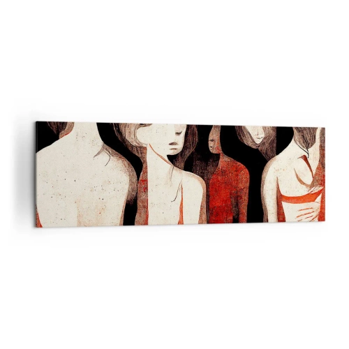Canvastavla - Bild på duk - Madonnor av mörker - 160x50 cm