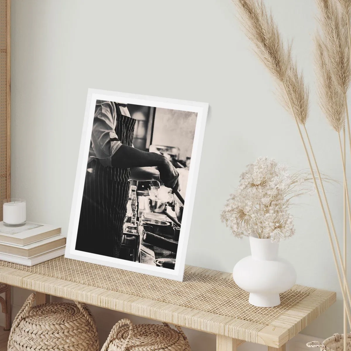 Affisch i vit ram - Alkemi av smaker - 61x91 cm