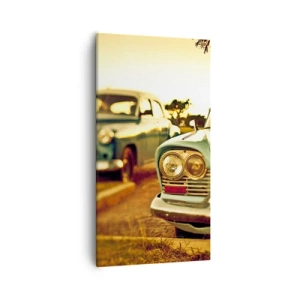 Canvastavla - Bild på duk - Vi väntar och ser - 55x100 cm