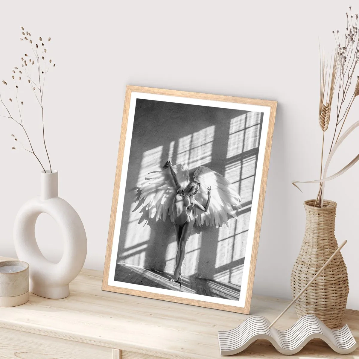 Affisch i ram av ljusek - Direkt från himlen - 70x100 cm