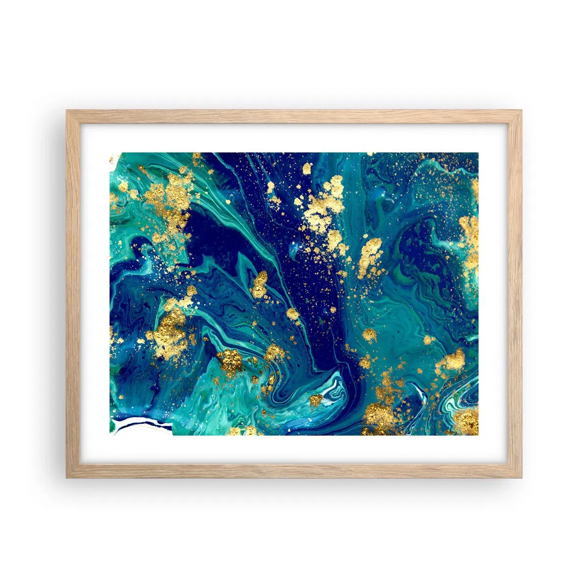 Affisch i ram av ljusek - Solflingor  - 50x40 cm