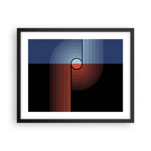 Affisch i svart ram - I en geometrisk kläm - 50x40 cm