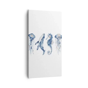 Canvastavla - Bild på duk - Havets under - 55x100 cm