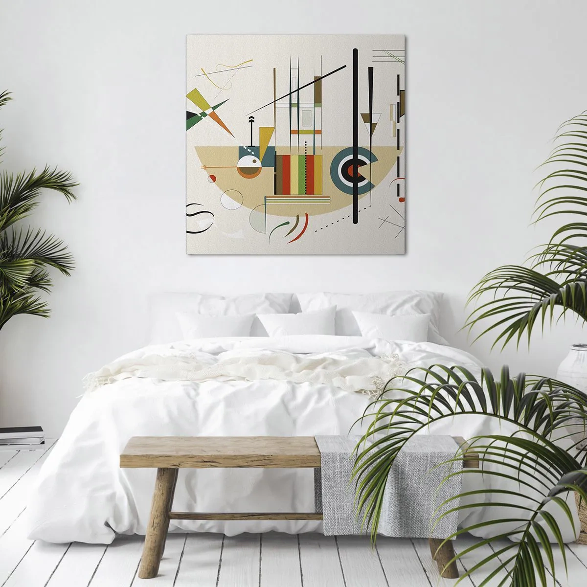 Canvastavla - Bild på duk - Så världen skrattar - 60x60 cm