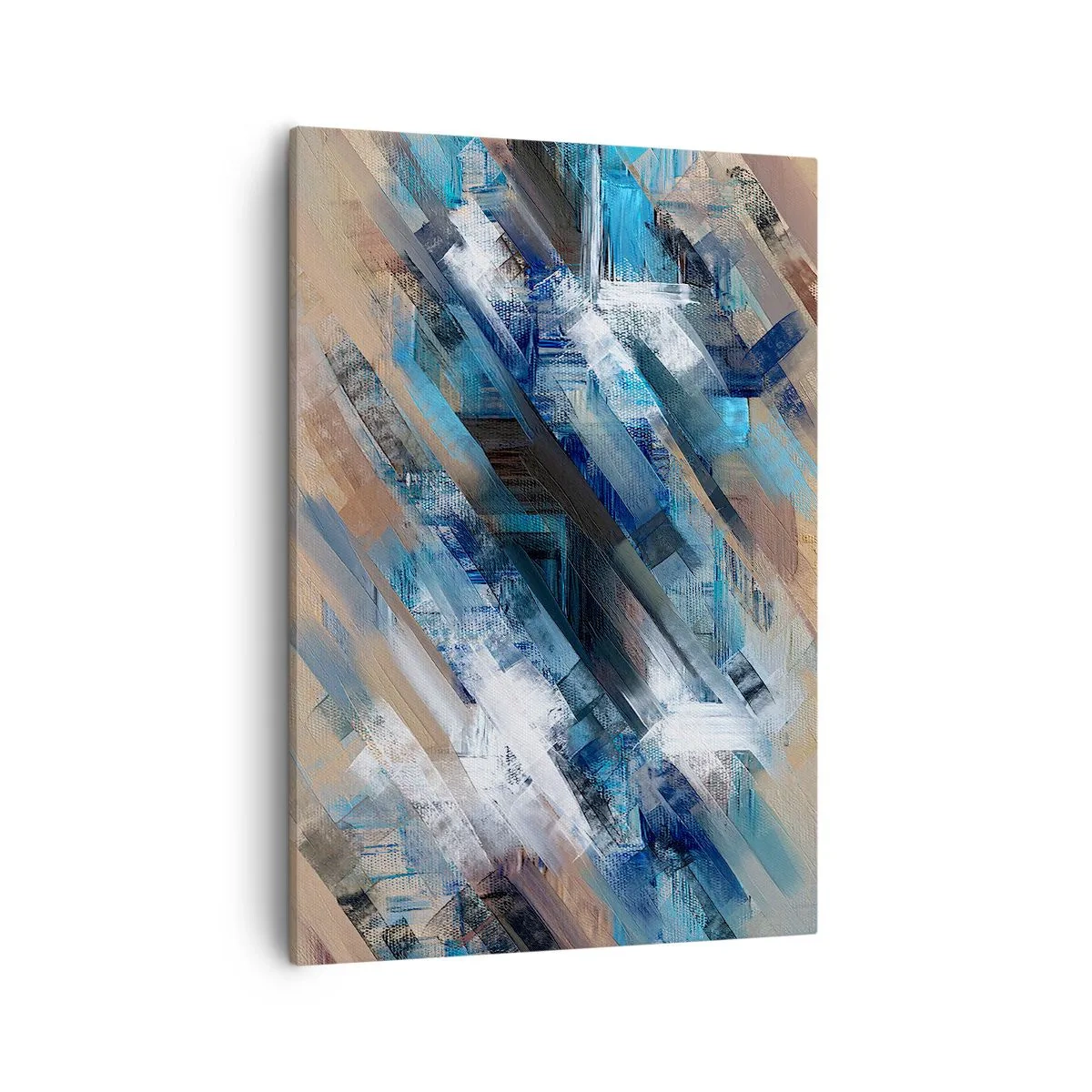 Canvastavla - Bild på duk - På en blå sluttning - 50x70 cm