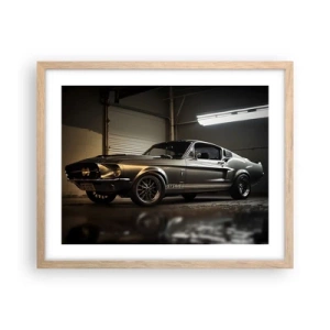 Affisch i ram av ljusek - Tillbaka till det förflutna - 50x40 cm