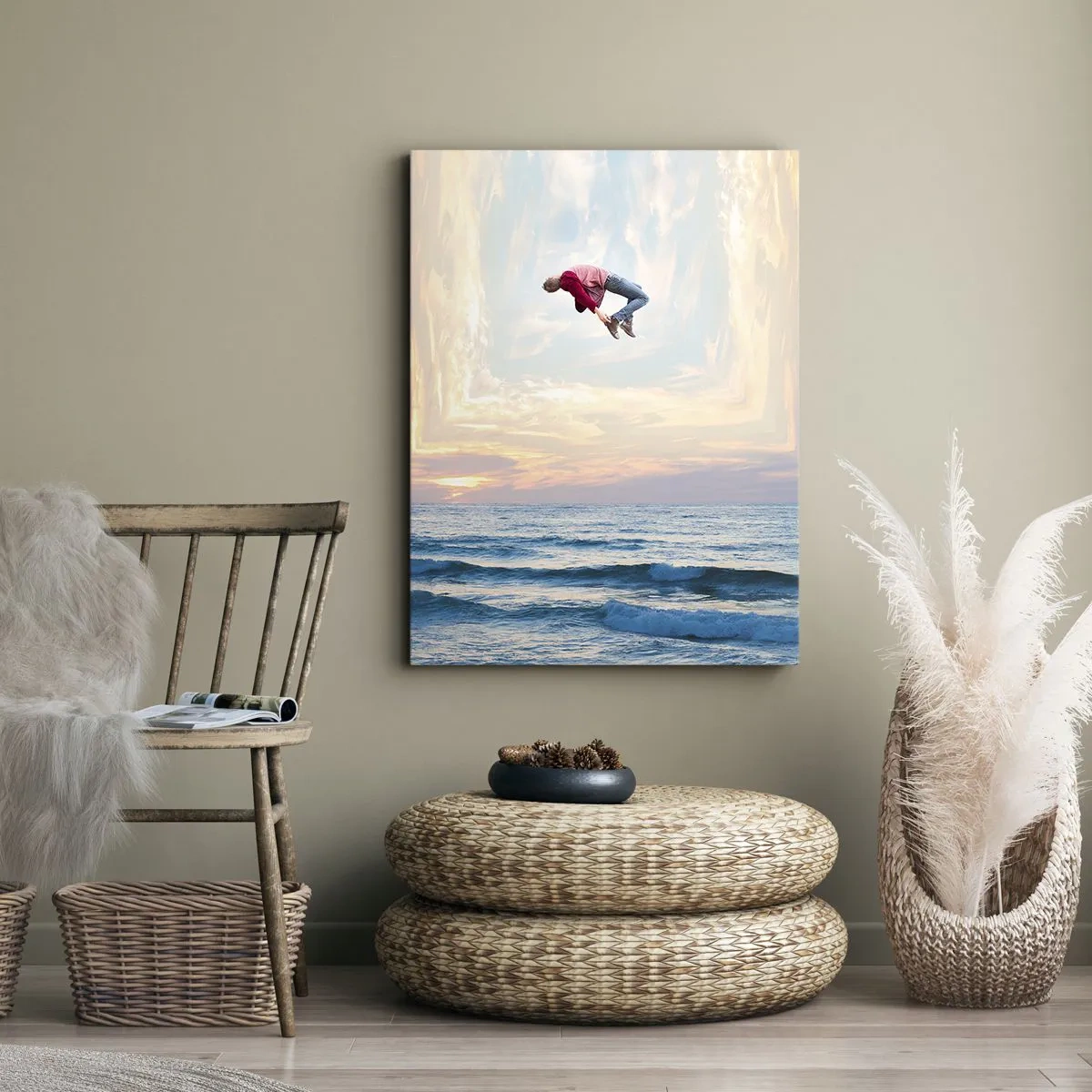 Canvastavla - Bild på duk - Till en annan dimension - 65x120 cm