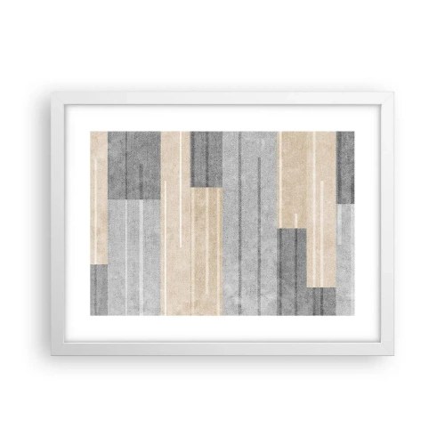 Affisch i vit ram - Komposition: allt i lod - 40x30 cm