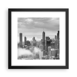 Affisch i svart ram - Amerikanskt landskap - 30x30 cm