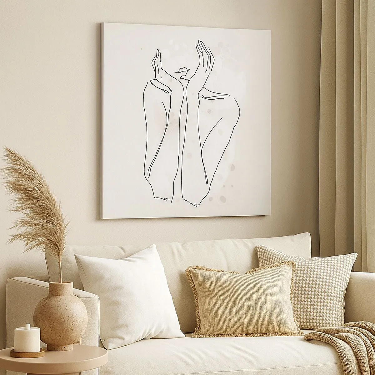 Canvastavla - Bild på duk - Drömstund - 30x30 cm