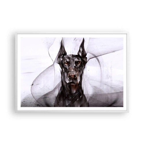 Affisch i vit ram - Rasren - 100x70 cm