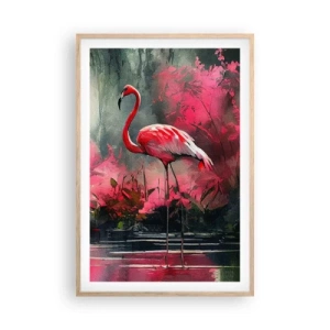 Affisch i ram av ljusek - En lektion i naturlig charm - 61x91 cm