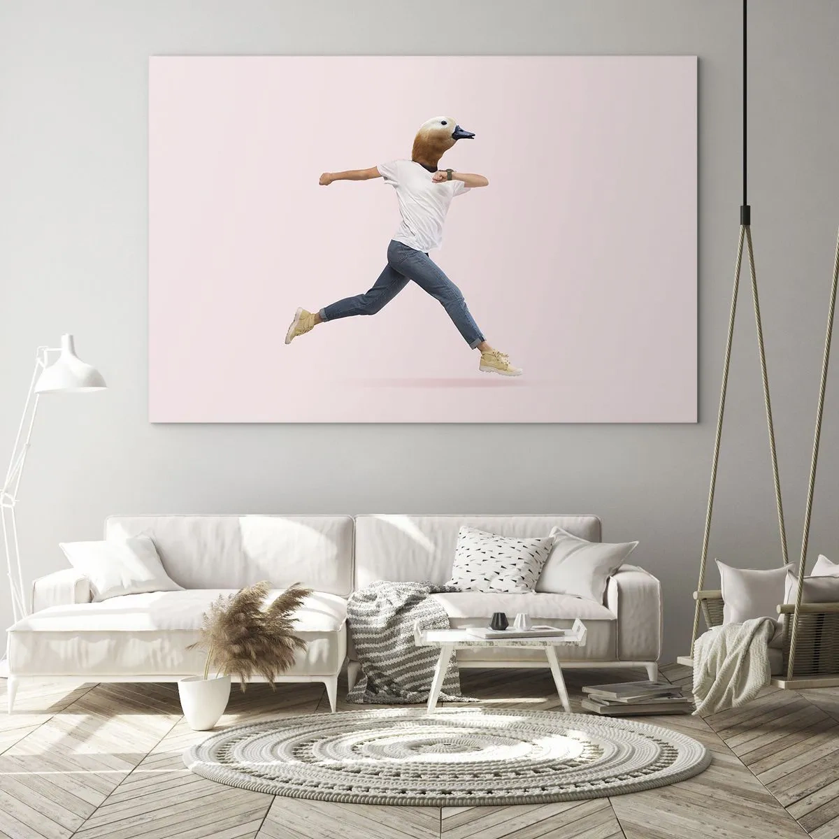 Glastavla - Bild på glas - En nypa absurd - 100x70 cm