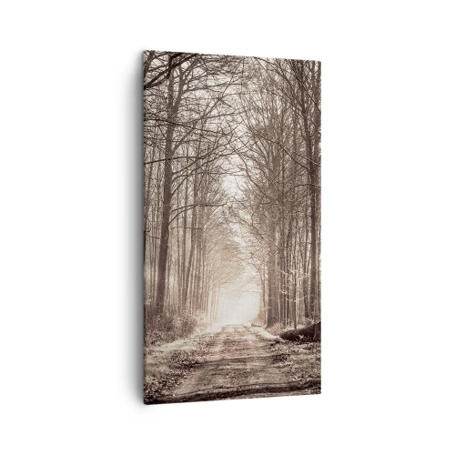 Canvastavla - Bild på duk - Skogens domkyrka - 45x80 cm