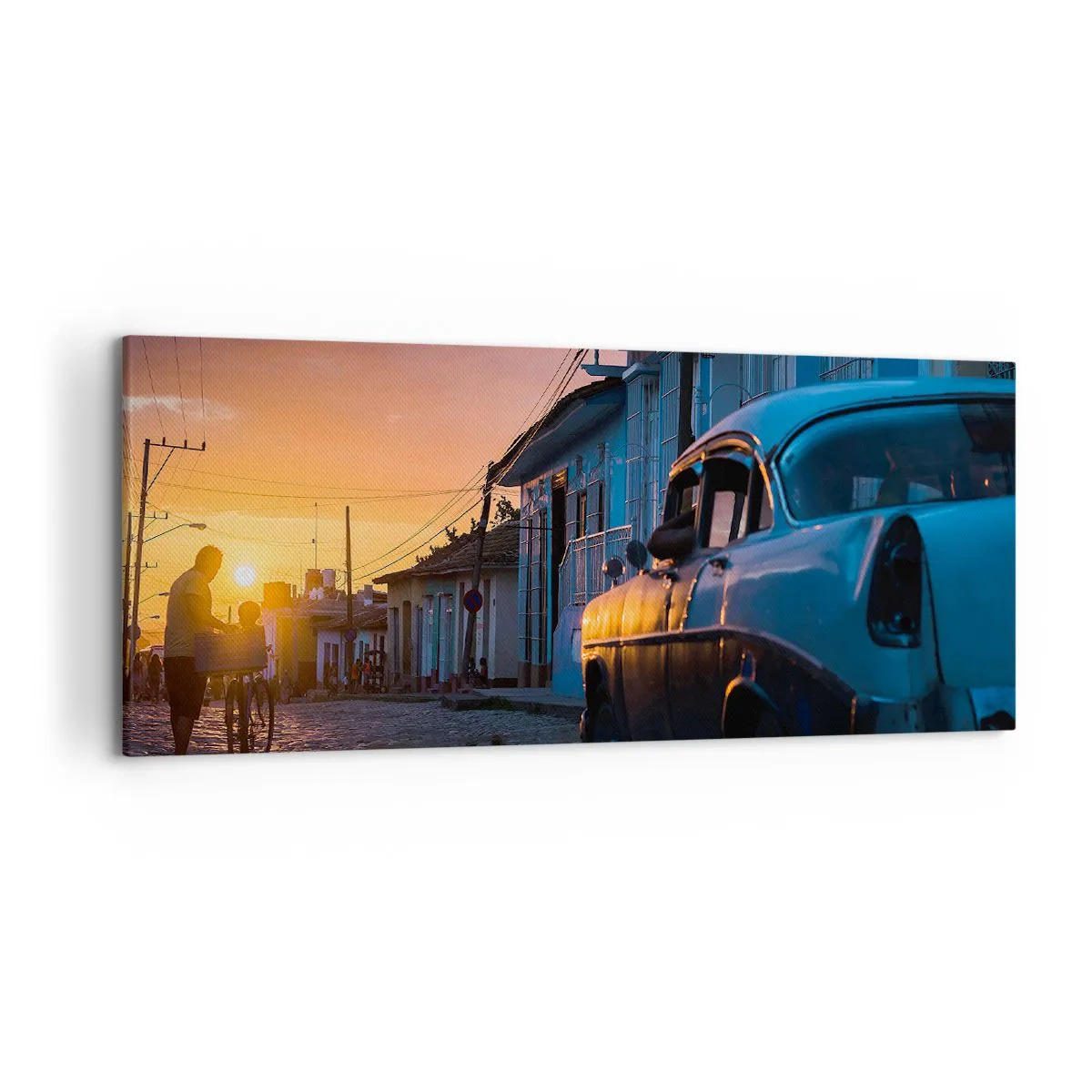 Canvastavla - Bild på duk - Här bromsar tiden - 120x50 cm