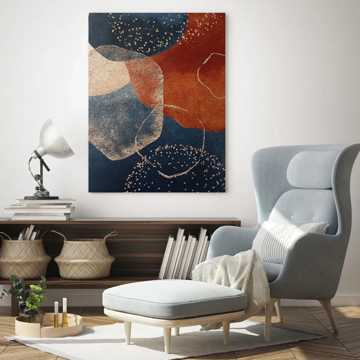 Glastavla - Bild på glas - Existensens lätthet - 50x70 cm