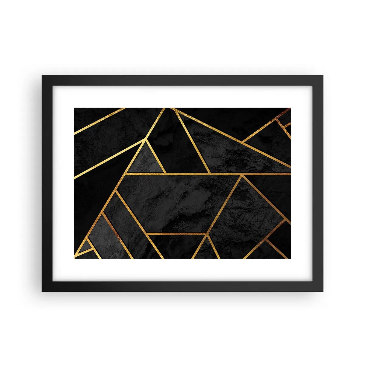 Affisch i svart ram - Mörker och sken - 40x30 cm