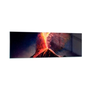 Glastavla - Bild på glas - Skönhet och skräck - 160x50 cm