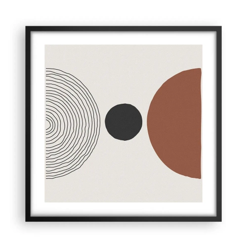 Affisch i svart ram - I fokus - 50x50 cm